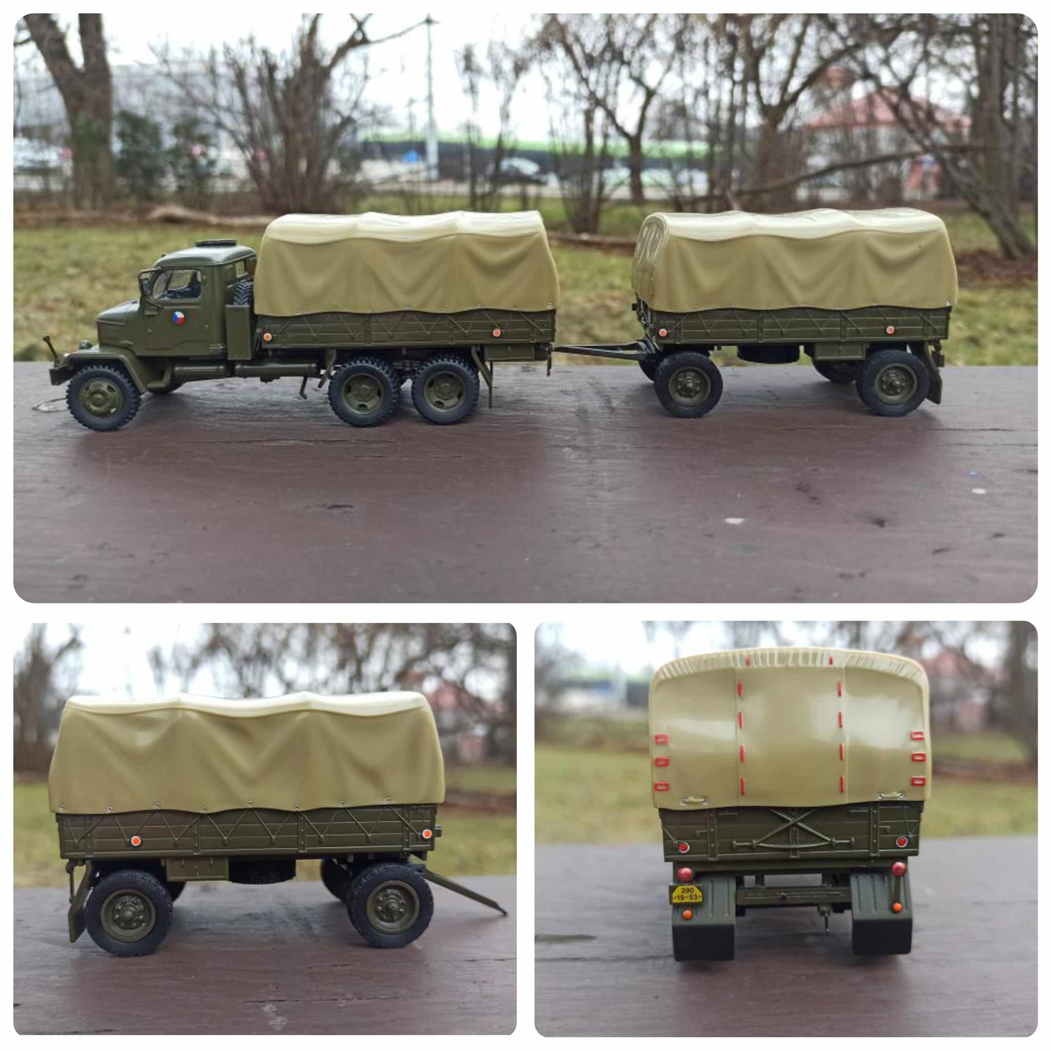 Plachtovy vlek V3S 1:43
