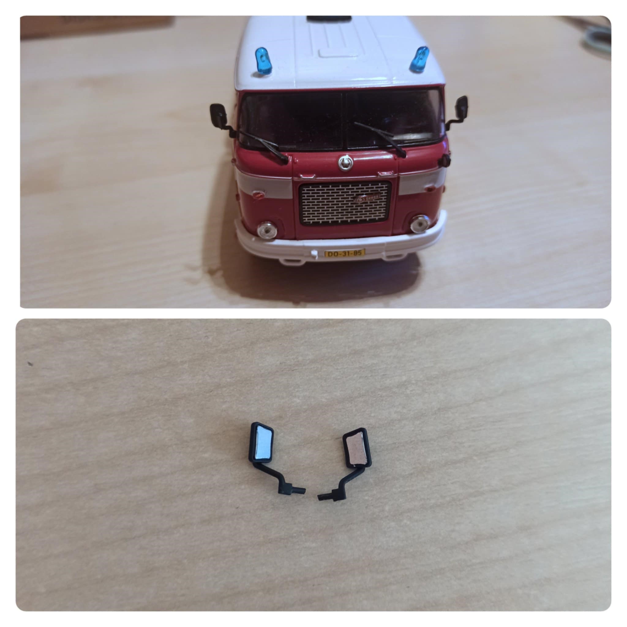 Zpětná zrcátka Škoda 706 RTHP 1:43